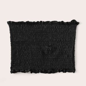 Frill Trim Smocked Tube Top